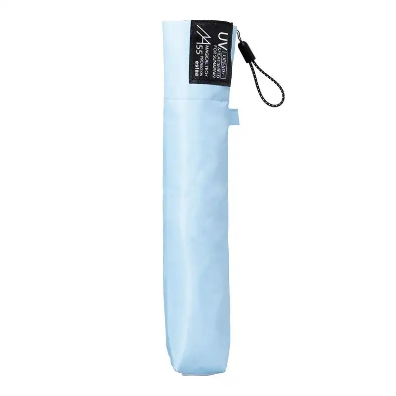 estaa MAGICAL TECH PROTECTION 超軽量折りたたみ日傘 プレーン55cm ペールスカイ/31-230-30226-45